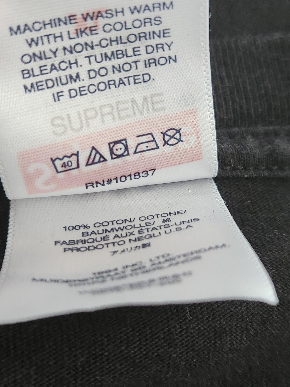 SS23 Supreme Arabic Logo Tee Black Size L