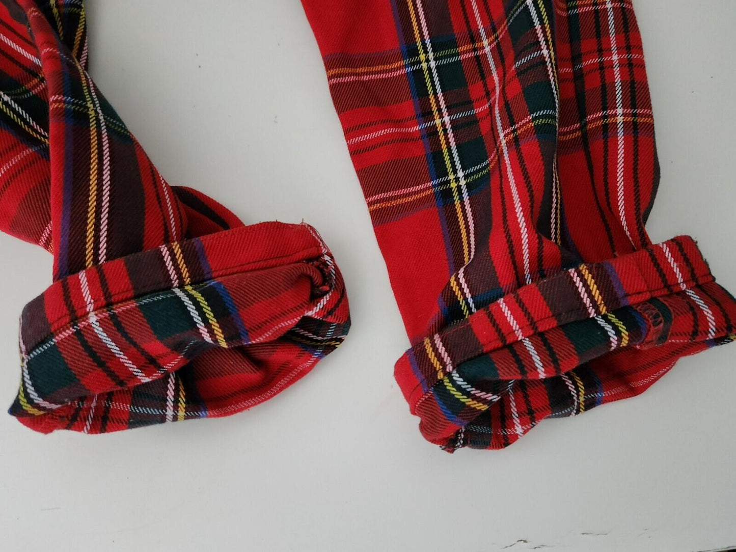 FW17 Supreme work pant Slim 32 Red Stewart Tartan Plaid trousers pants W32 L28