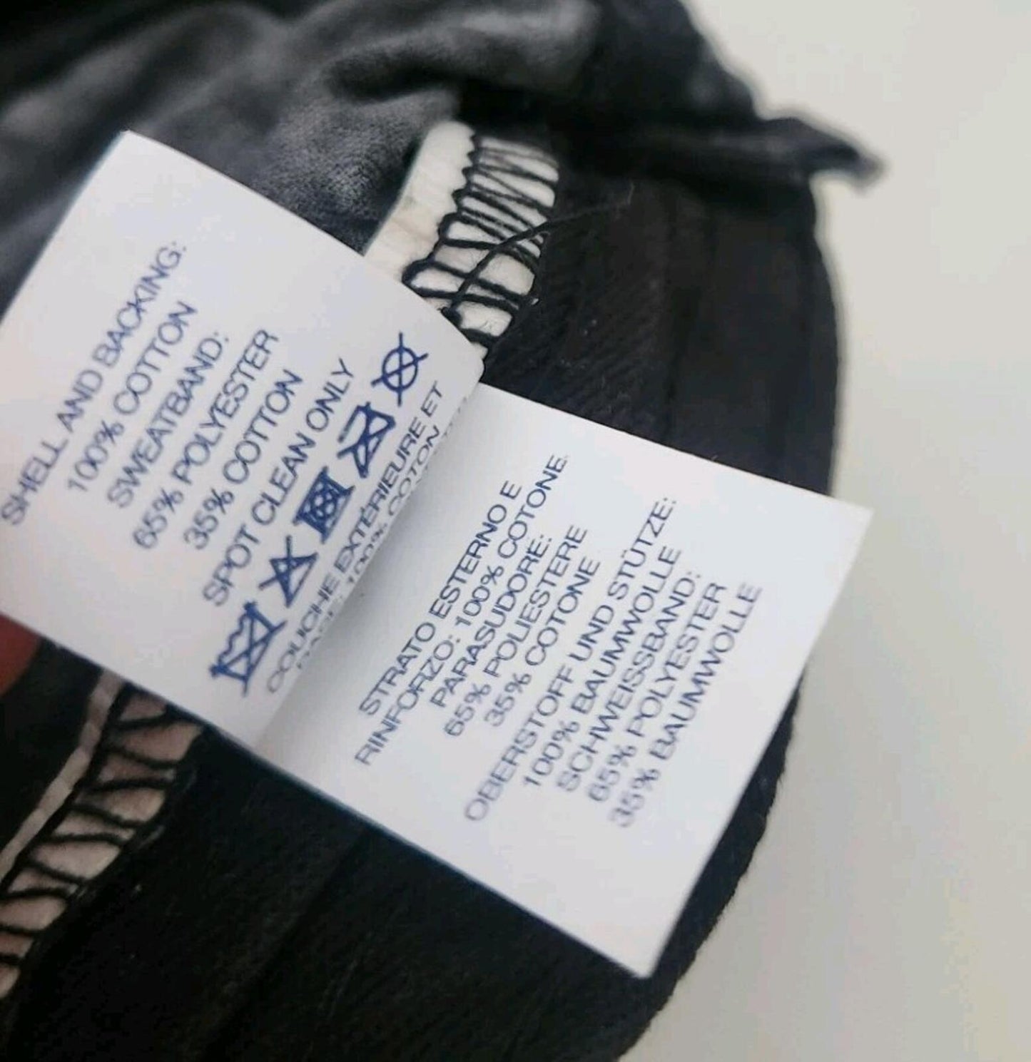 SS22 Supreme Washed Seersucker Camp Cap Black