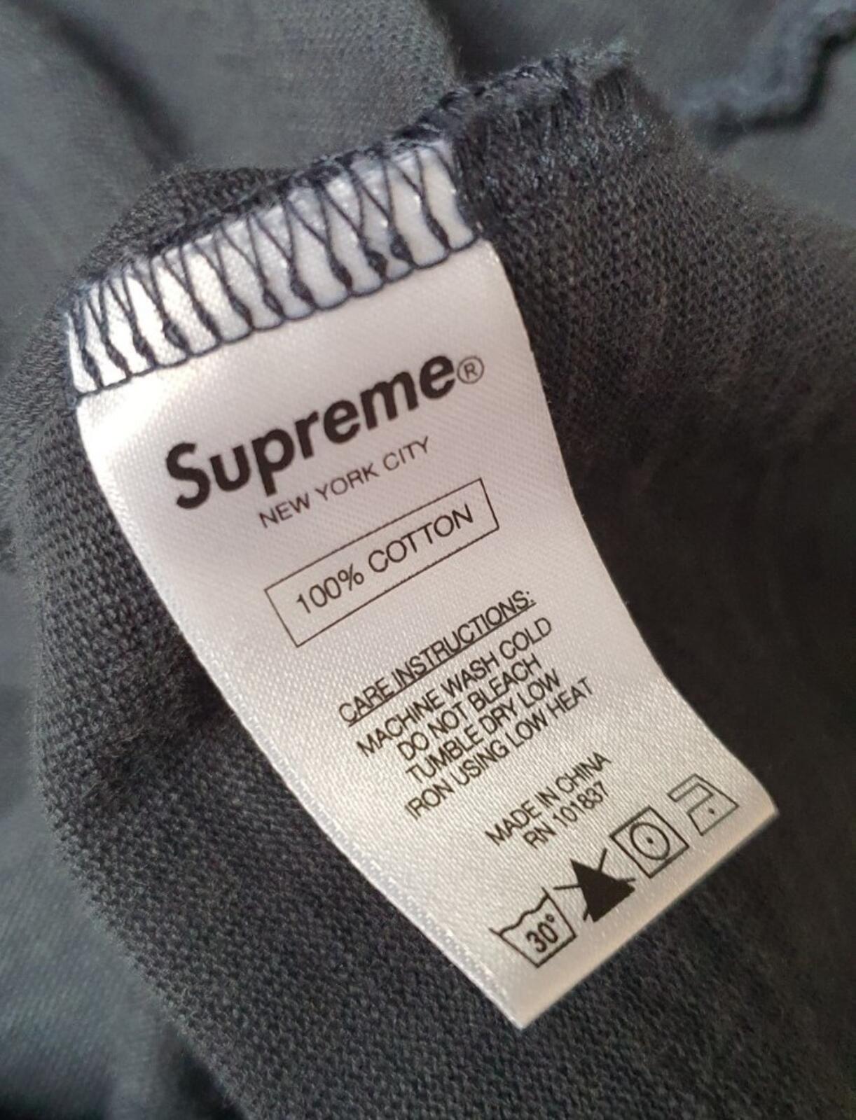 SS16 Supreme Arc Logo L/S top M medium navy long sleeve T-shirt tee