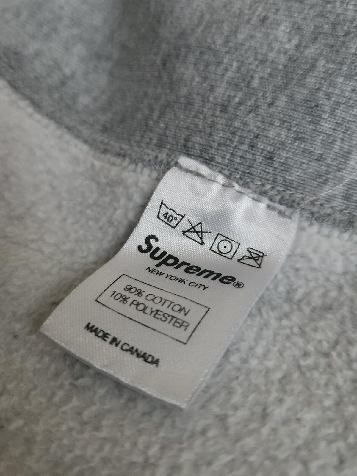FW10 Supreme Popeye Hooded Sweatshirt L Large hoodie Heather Grey Vintage 2010