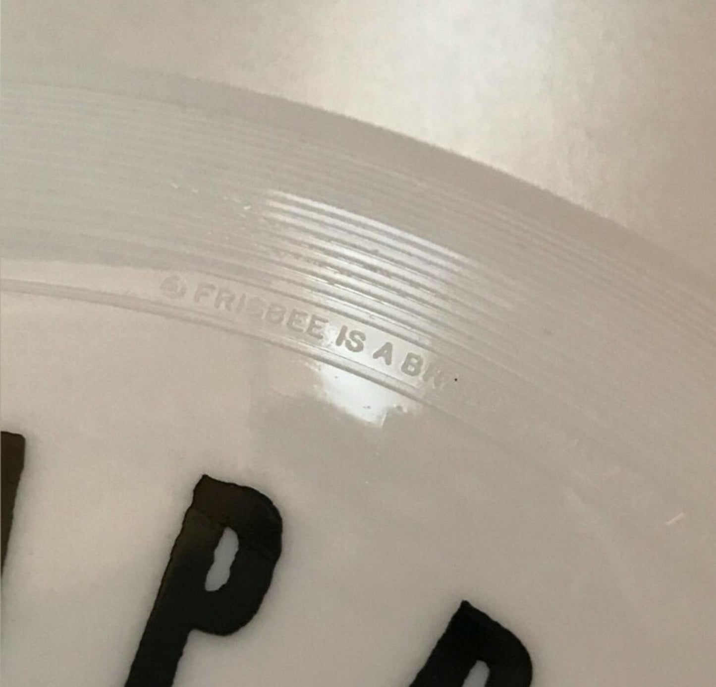 SS16 Supreme Wham O You Still Suck Frisbee white plastic
