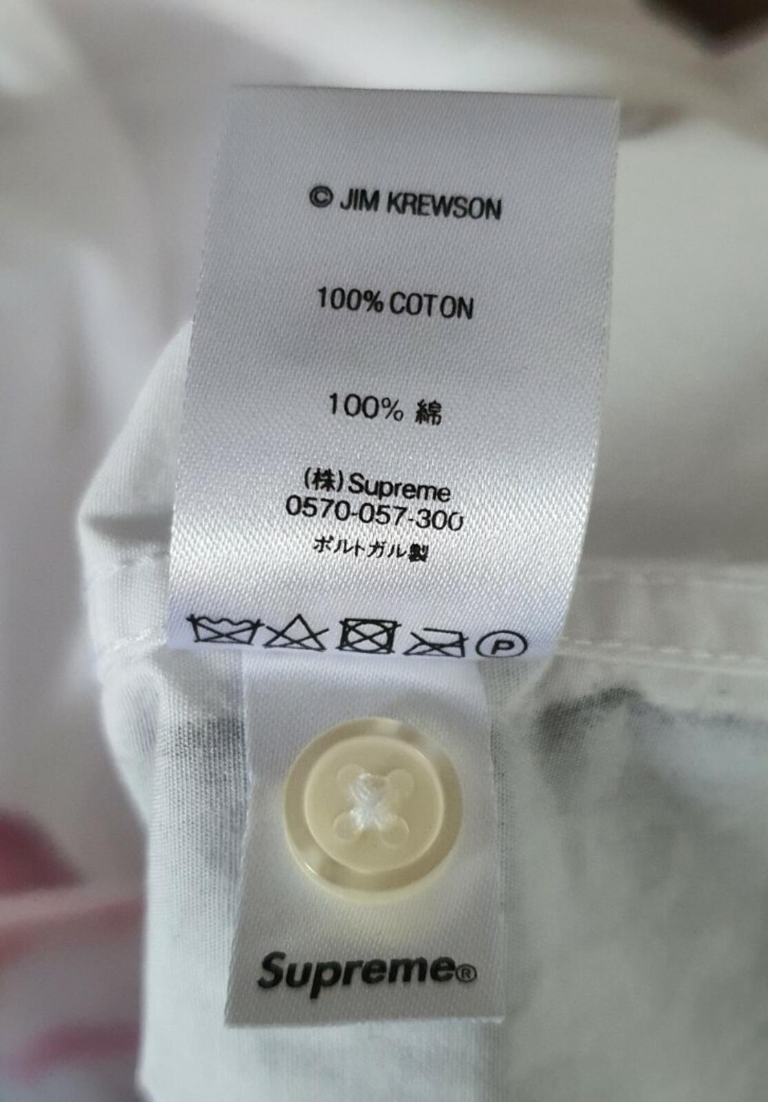 SS20 Supreme Leigh Bowery Airbrushed Shirt White Size S