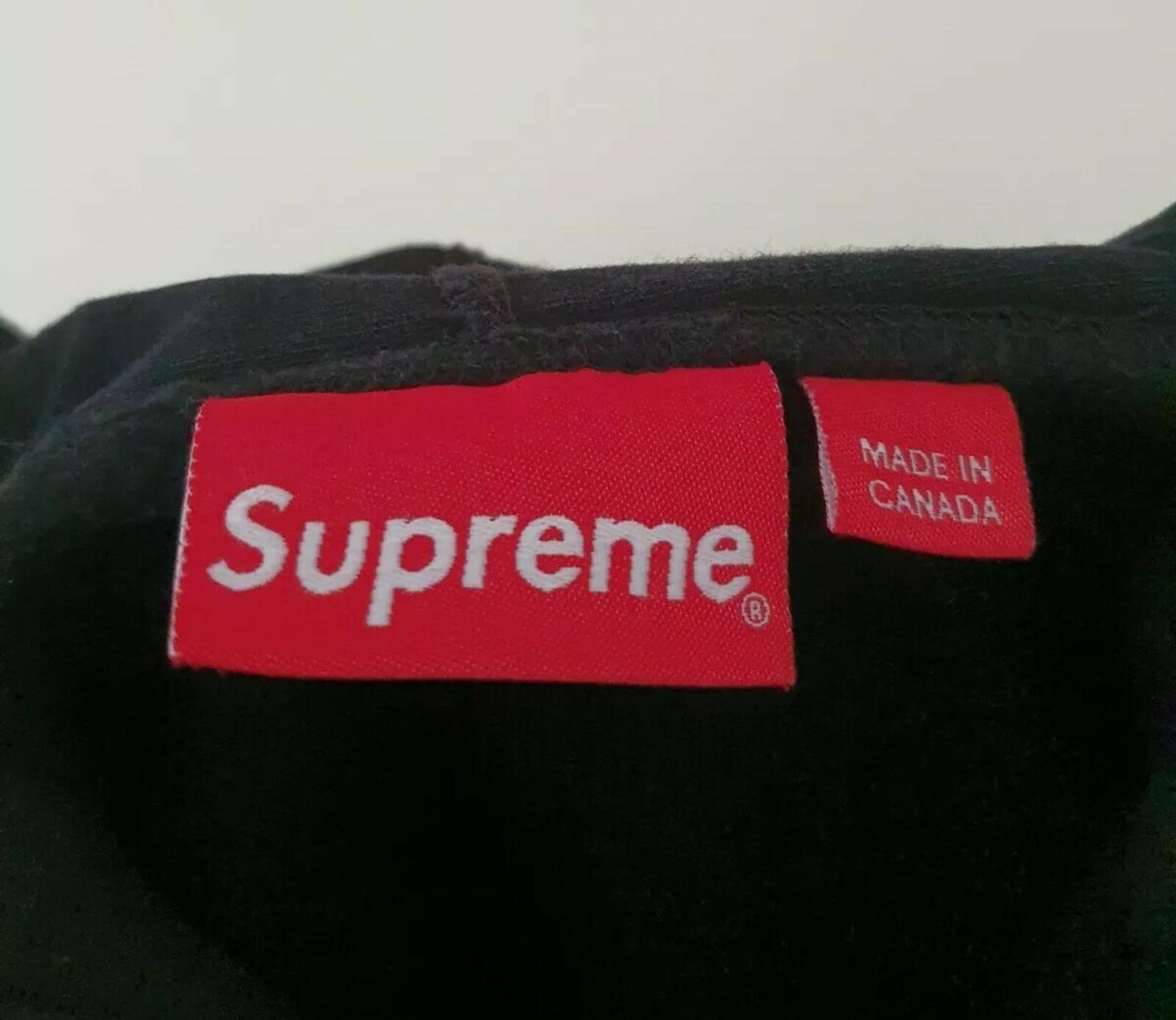 FW16 Supreme Embroidered Outline Hooded Sweatshirt Black hoodie M medium