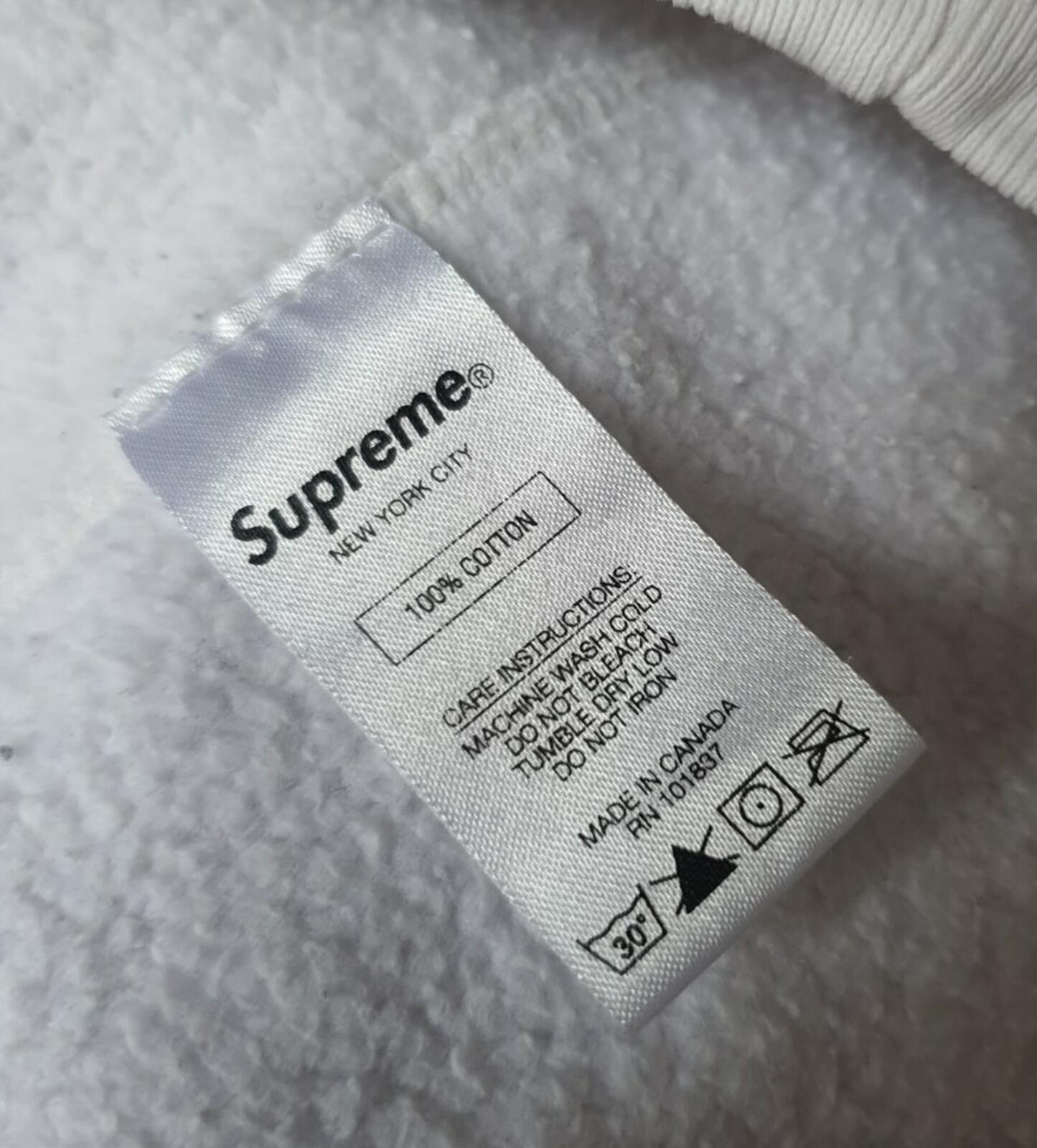 SS17 Supreme Thrills Hooded Sweatshirt White Size M