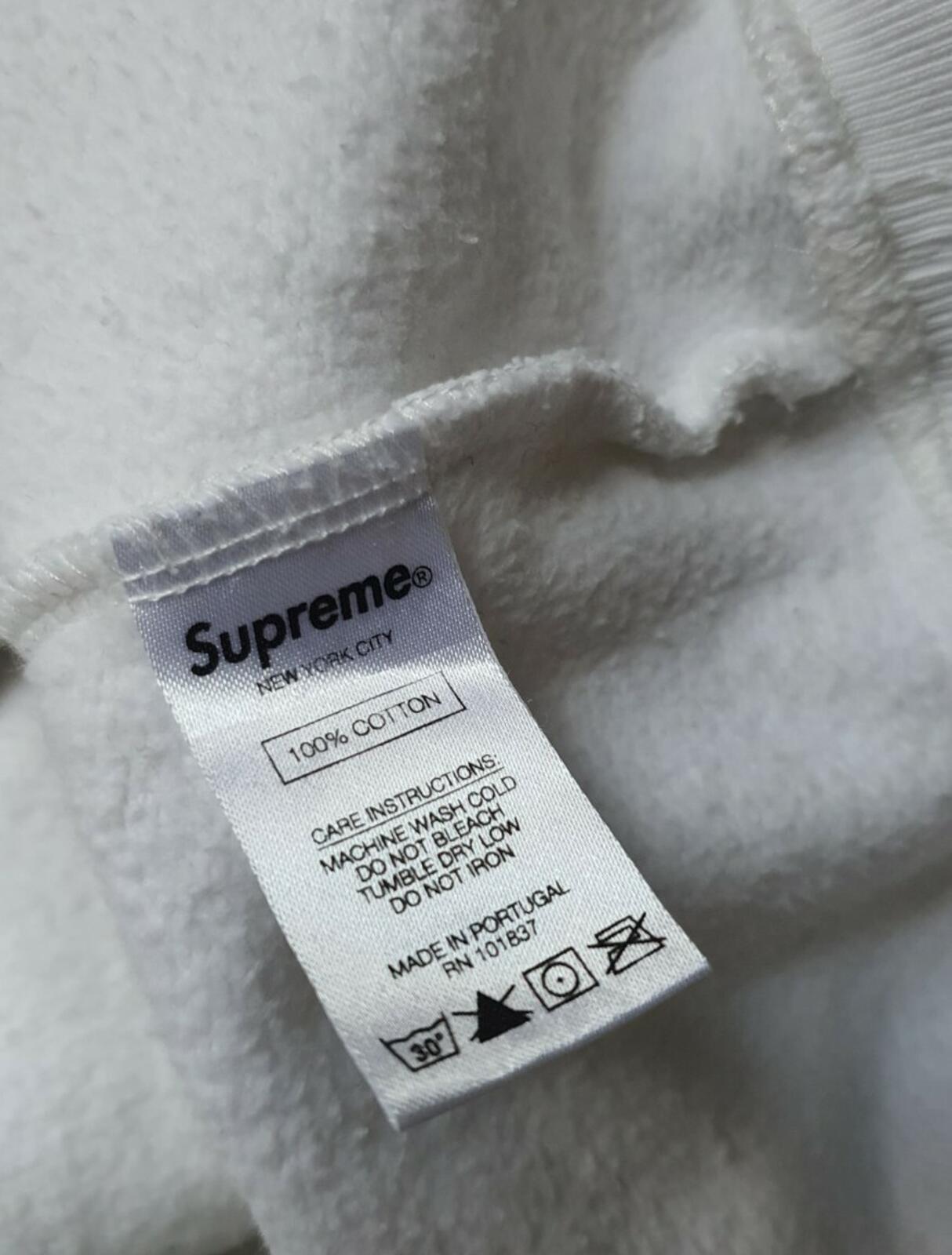 FW18 Supreme Love or Hate white hooded sweatshirt size M medium hoodie