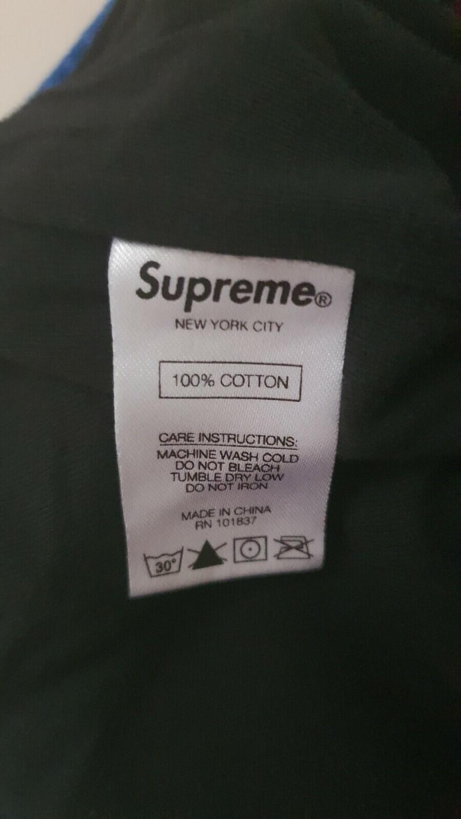 FW18 Supreme Patchwork Pique Red/Yellow/Blue short XL shorts sweatshort