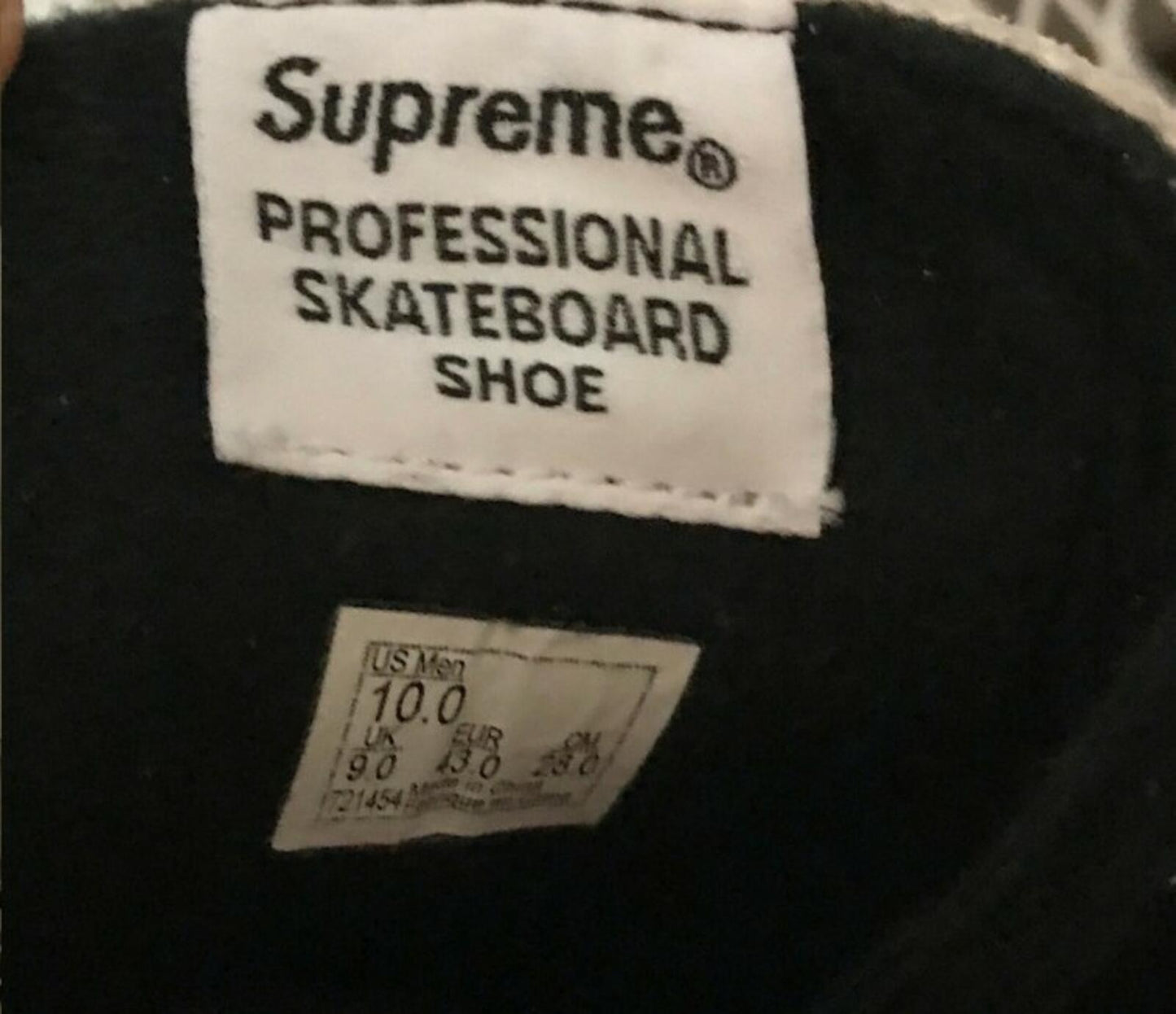 SS18 Supreme Vans Sid Pro Dalmatian UK 9 US 10 EUR 43 suede White trainers shoes
