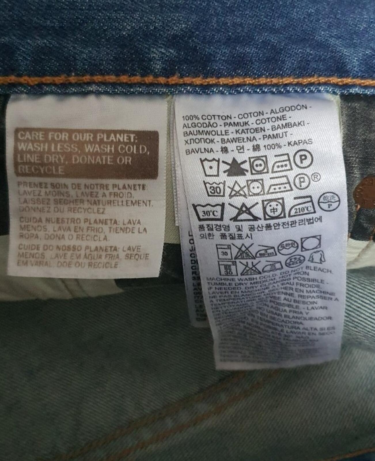 FW14 Supreme Levis Custom Fit 501 jeans 34 W34 L32 Levi's Blue Denim Checker