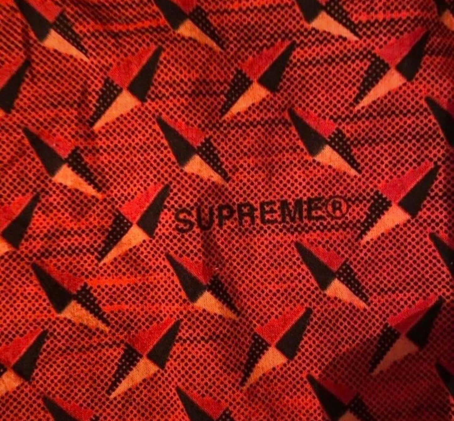 SS19 Supreme Diamond Plate bandana red scarf Accessory