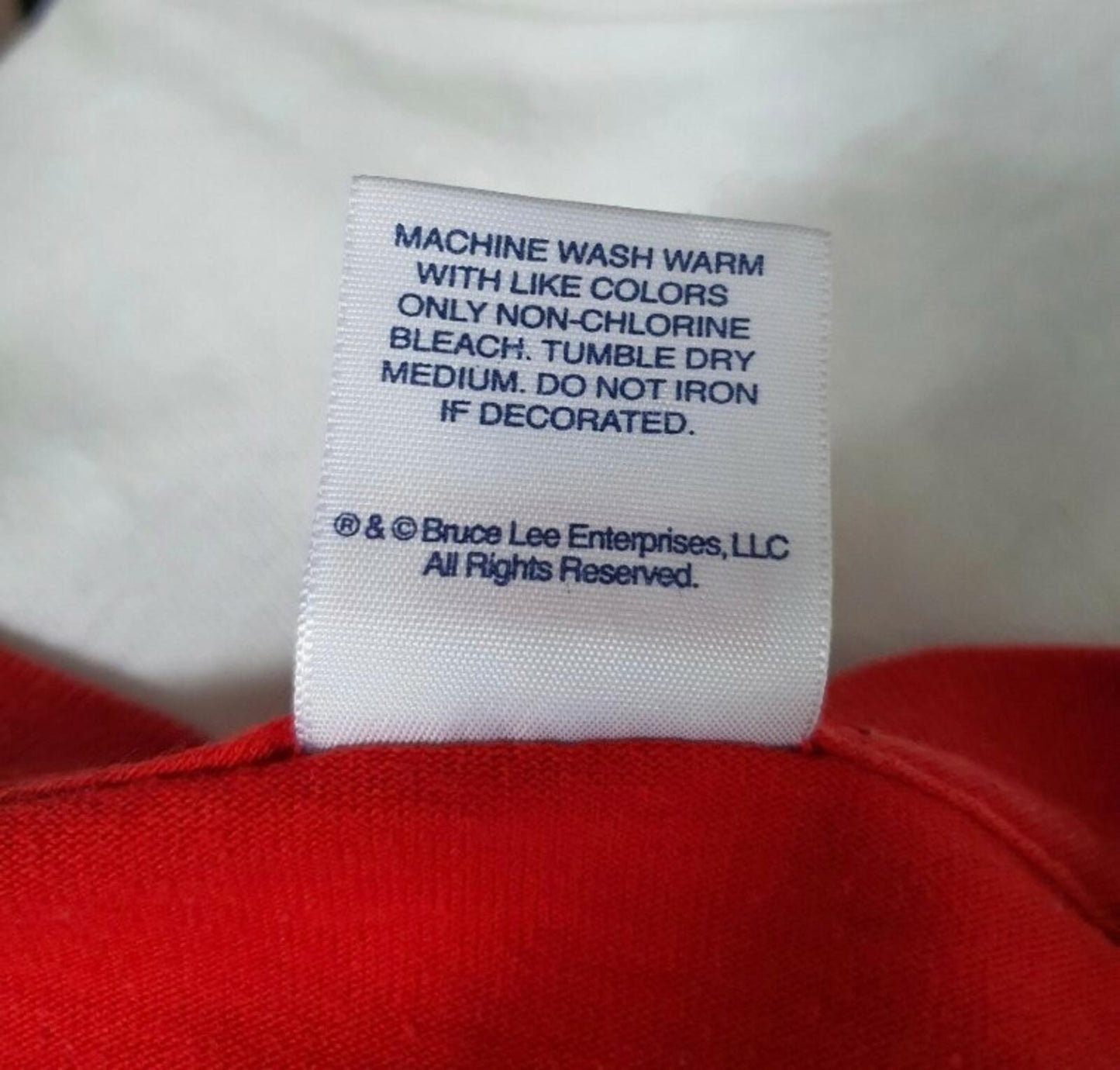 FW13 Supreme Bruce Lee Mantra Tee Red Size L