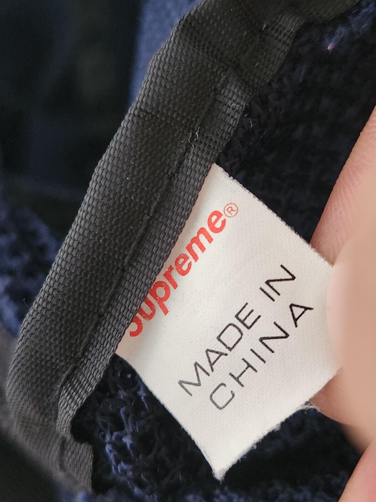 SS16 Supreme Navy Mesh Duffle Bag Marine