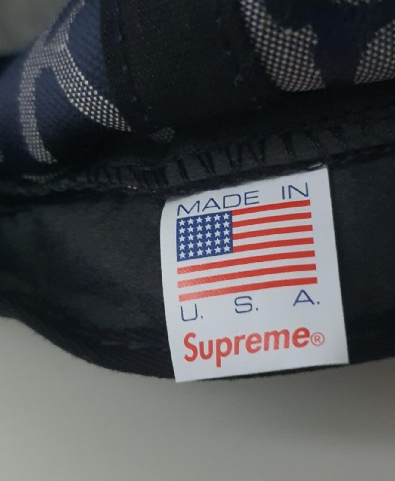 FW17 Supreme F UCK Jacquard 6-Panel Navy Cap Blue Hat New