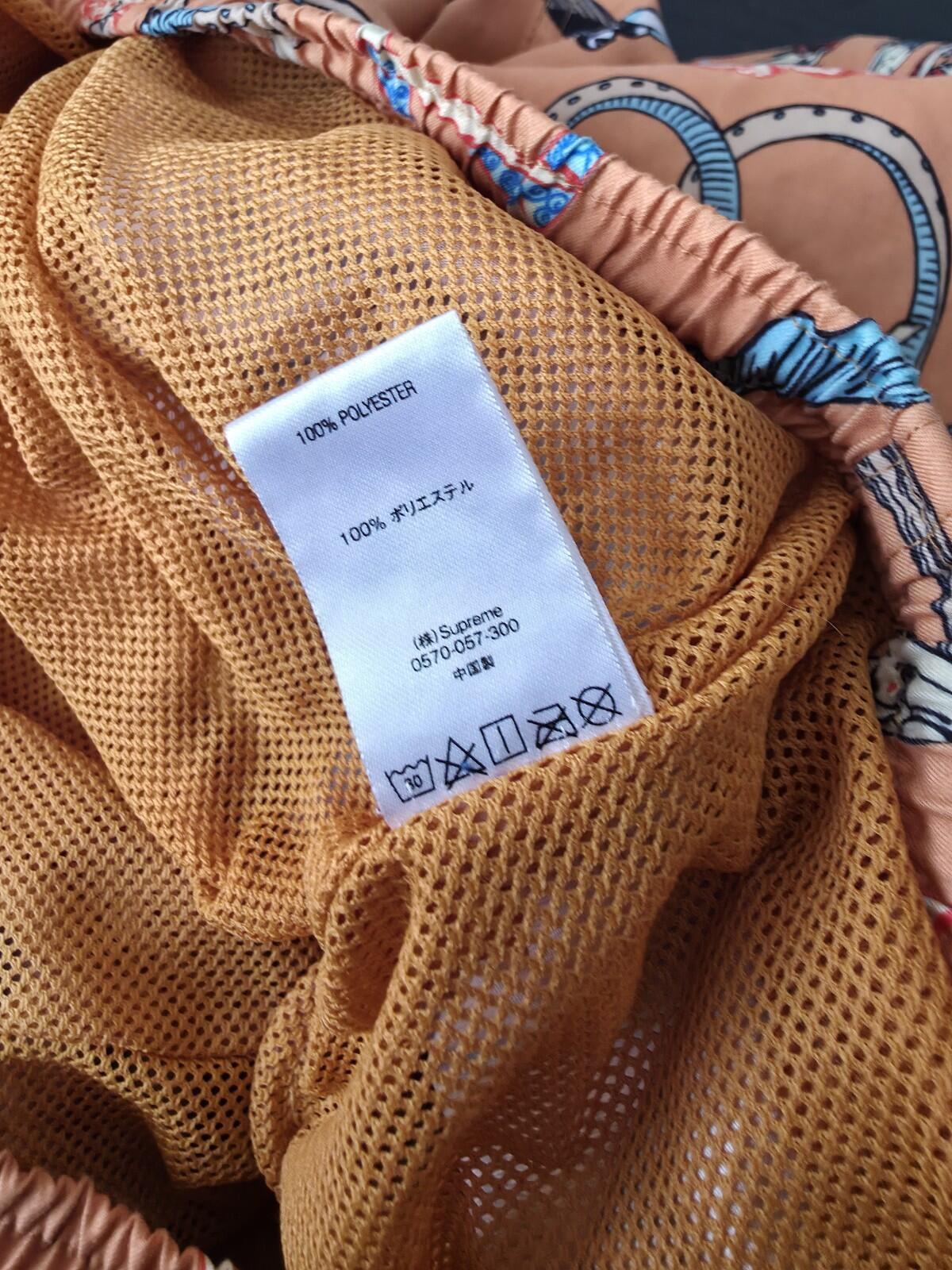 SS18 Supreme Alphabet Water Short Peach M Original artwork by Erte. ©Sevenarts