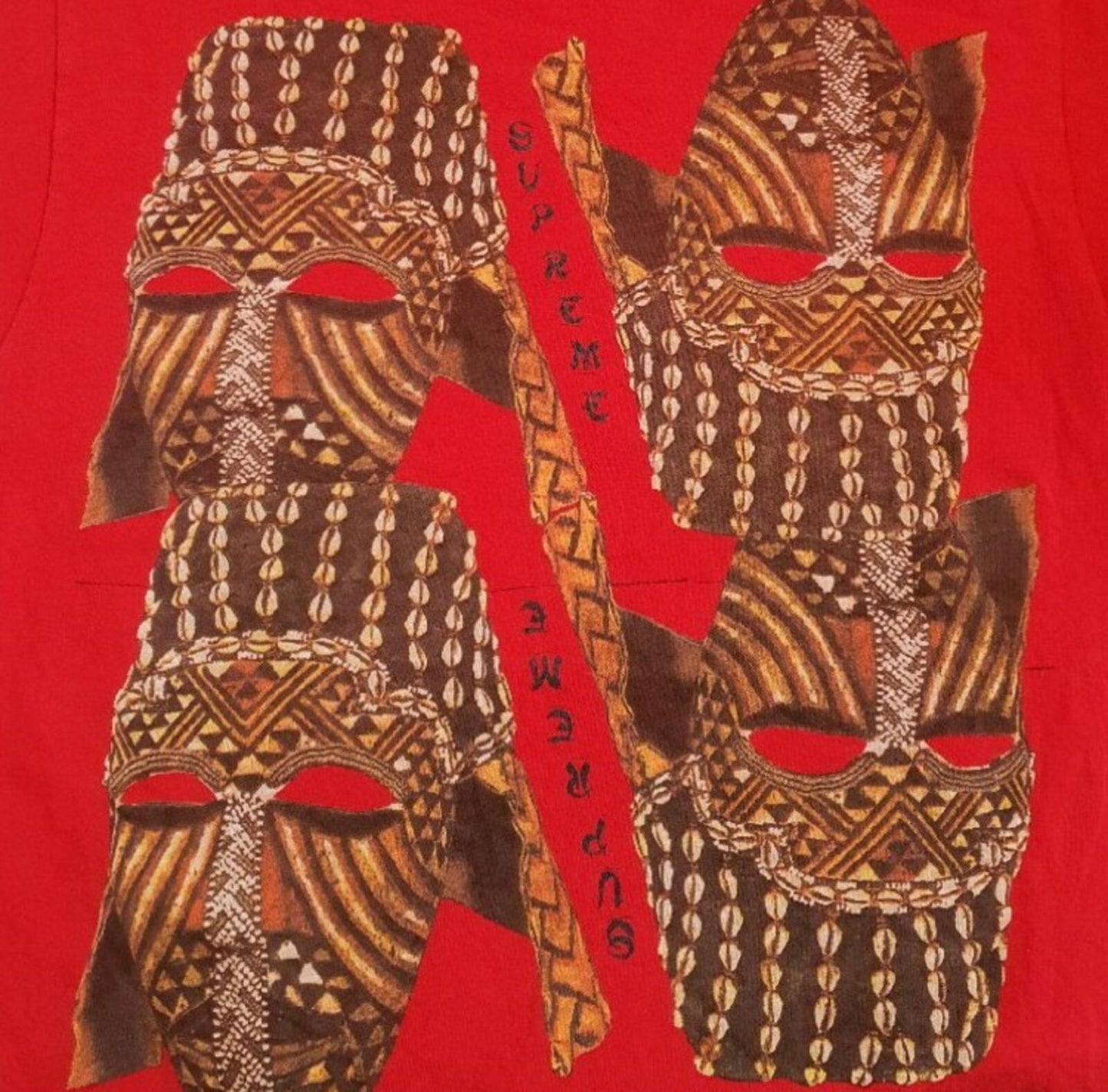 FW14 Supreme Mask Tee Rot Größe L