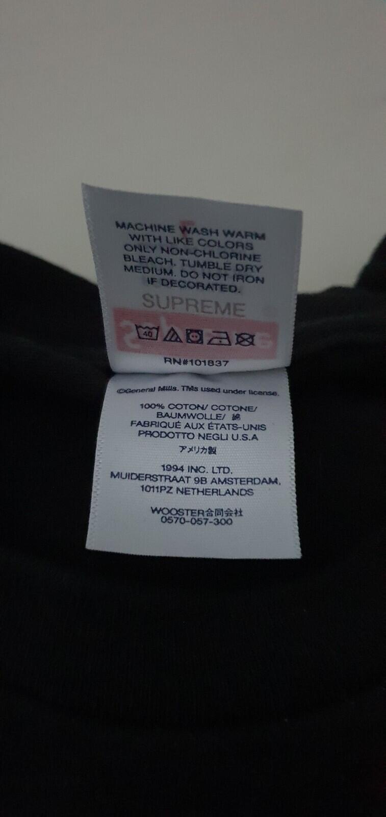 FW22 Supreme Doughboy black Tee L large T-shirt