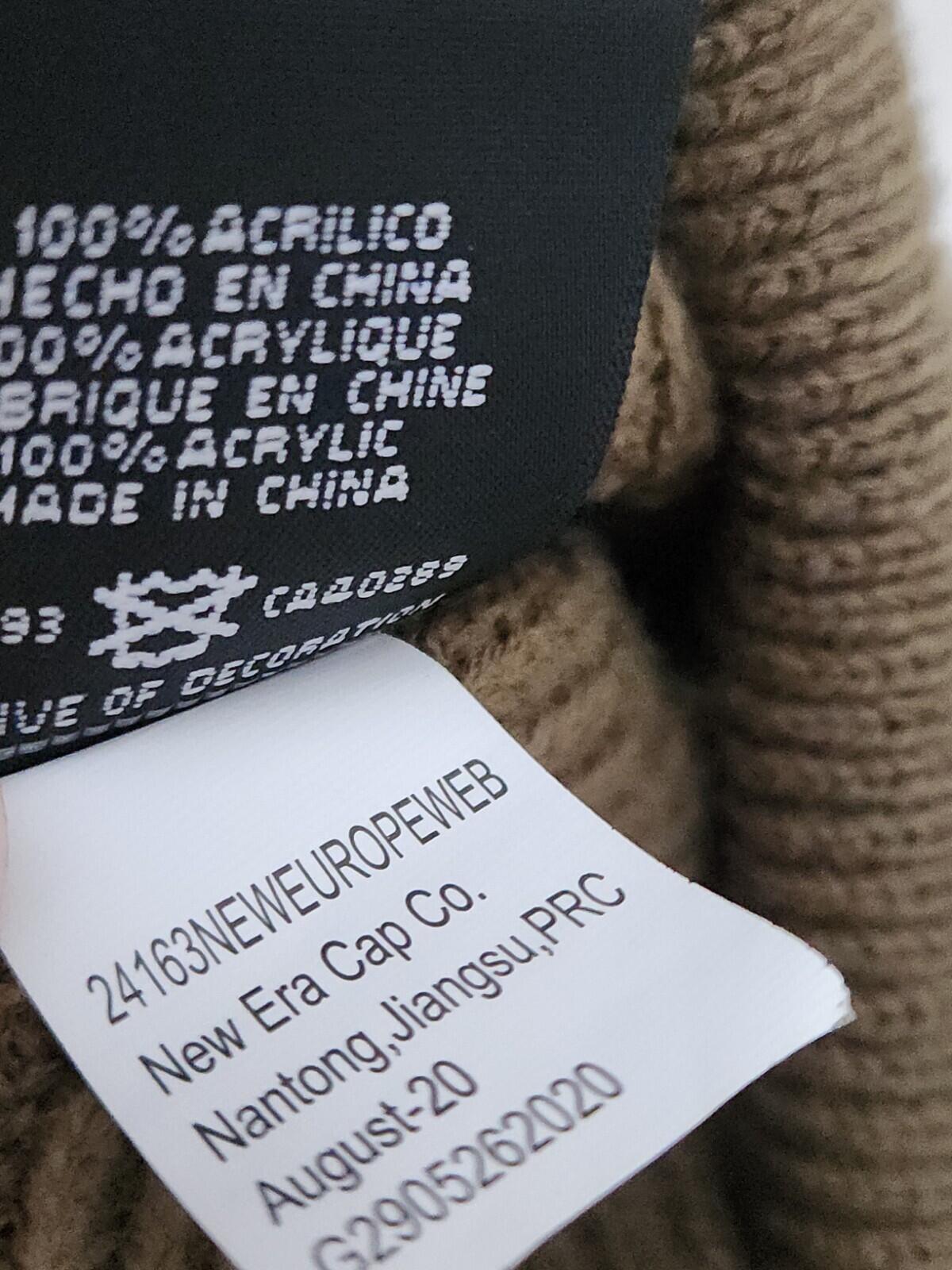 FW20 Supreme New Era Balaclava Olive Jacquard Logo Embroidered