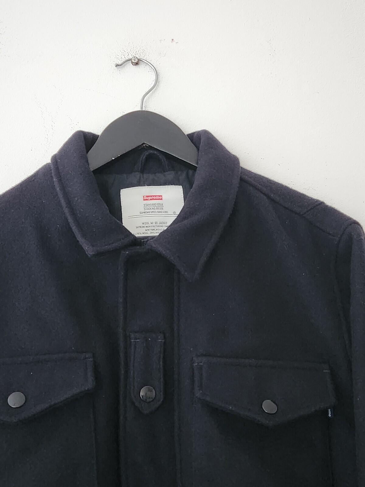 FW07 Supreme Wool M-65 Jacket Size L Large Navy Coat Vintage 2007 Rare
