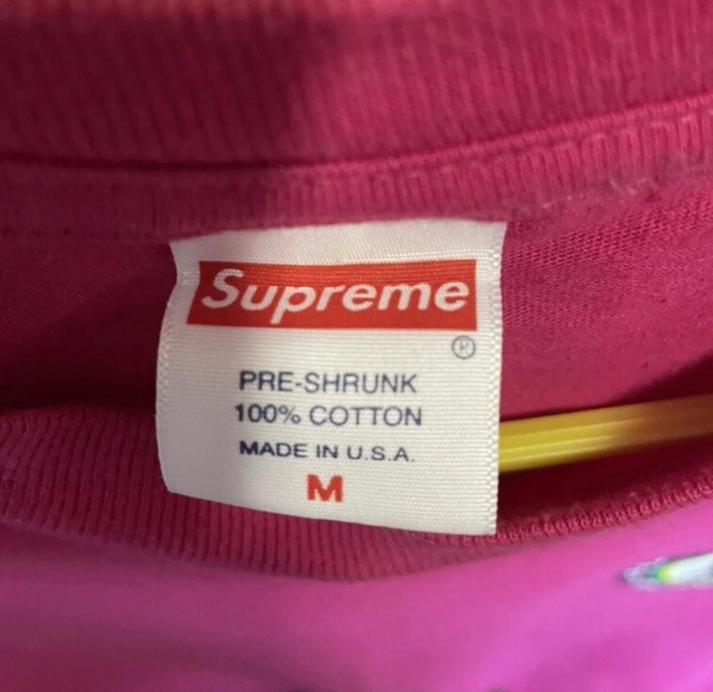 SS18 Supreme Martin Luther King MLK tee magenta T-shirt M