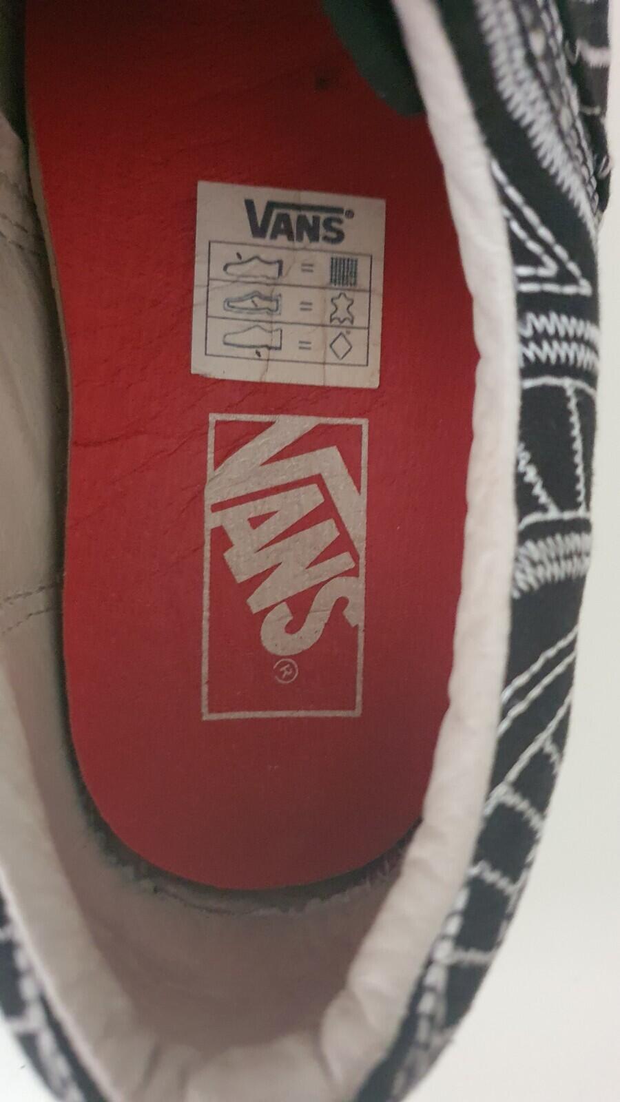 SS14 Supreme x Vans Era Spiral US 10 UK 9 EUR 43 Black Trainers Vintage Shoes