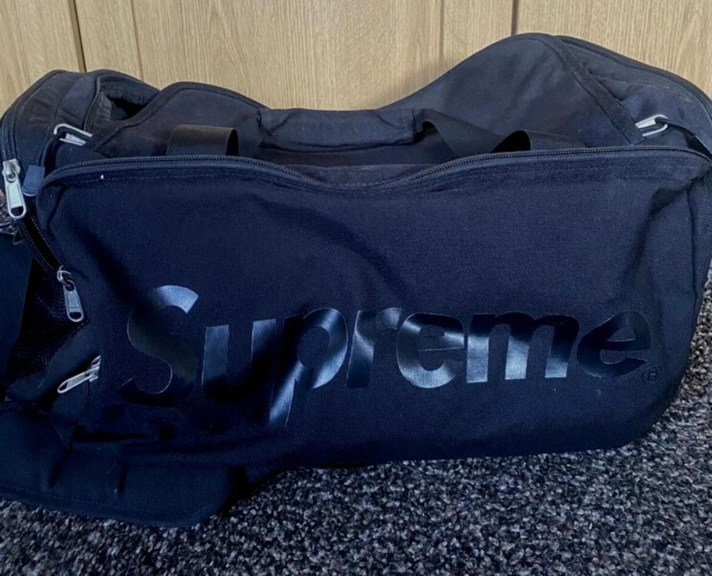 SS15 Supreme Duffle Bag Black