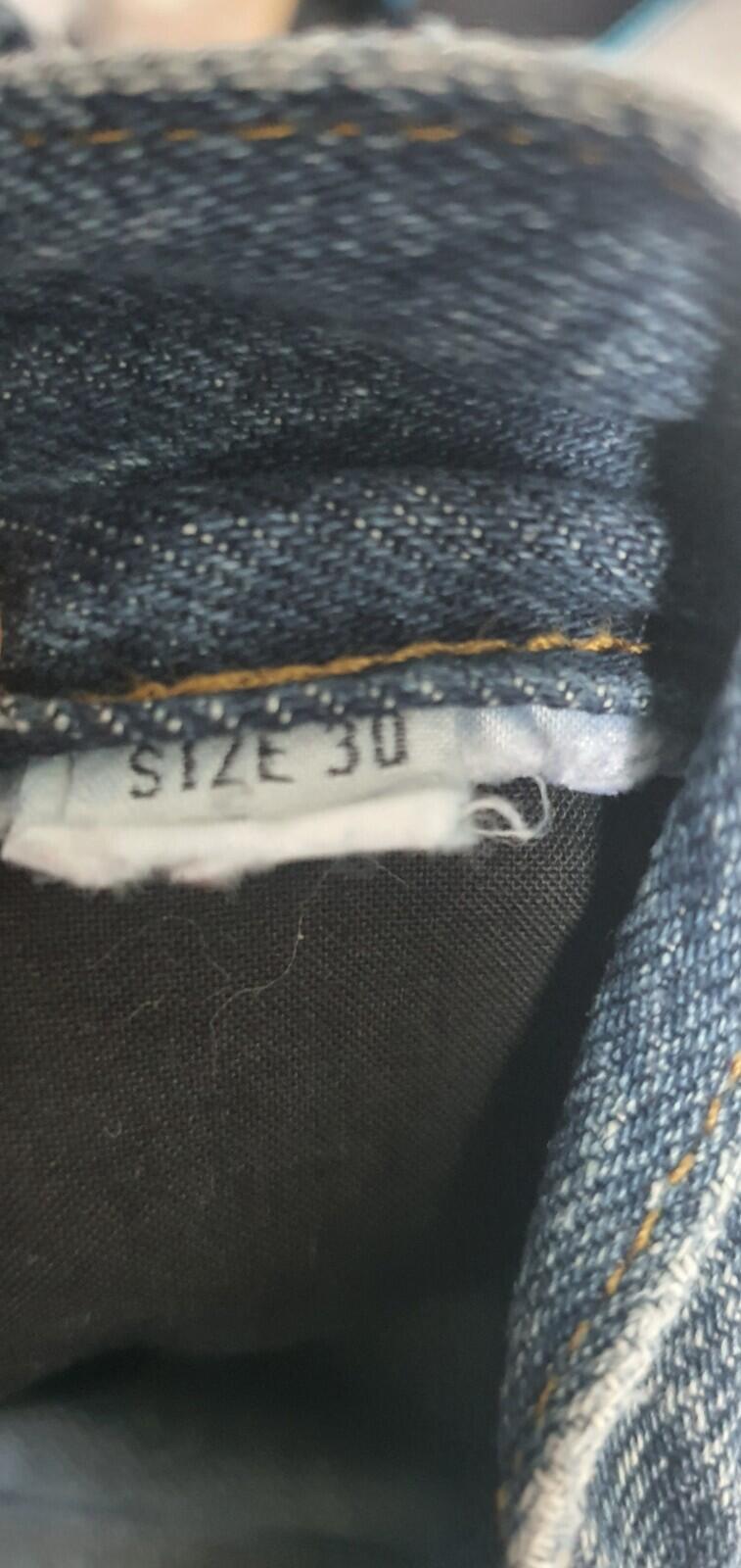 DIESEL Black Gold Graffity Print Jeans Denim Blue Size 30 W30 L30
