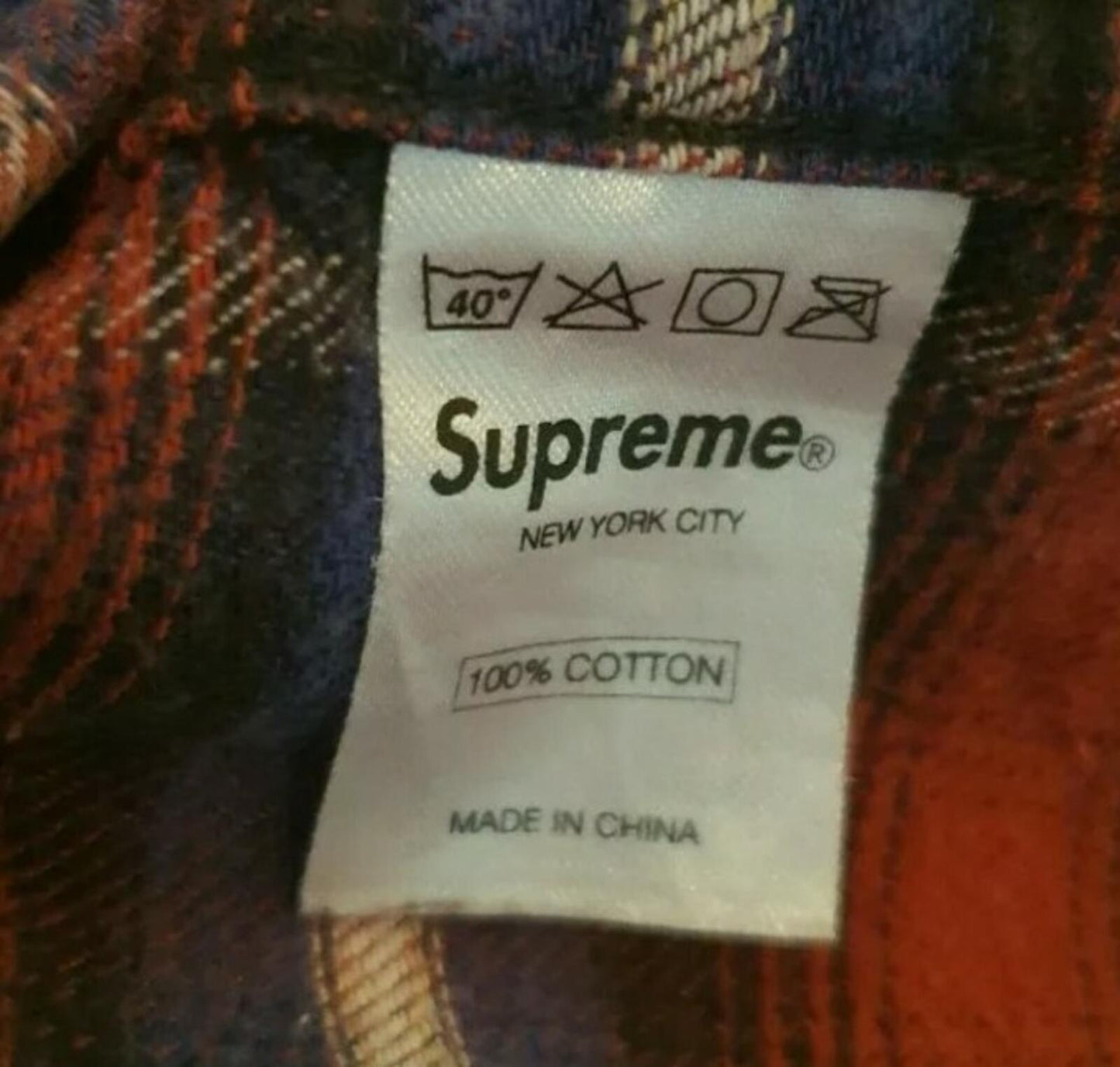 FW10 Supreme Utility Flanellhemd Rot Größe M