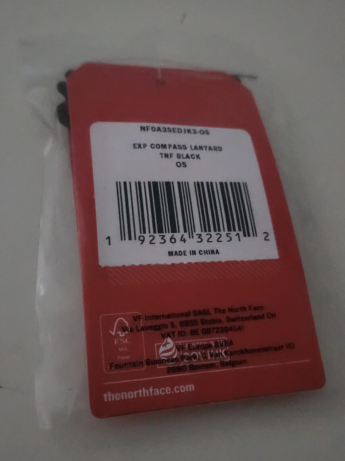 FW18 Supreme x THE NORTH FACE compass necklace Accessory TNF New With Defects