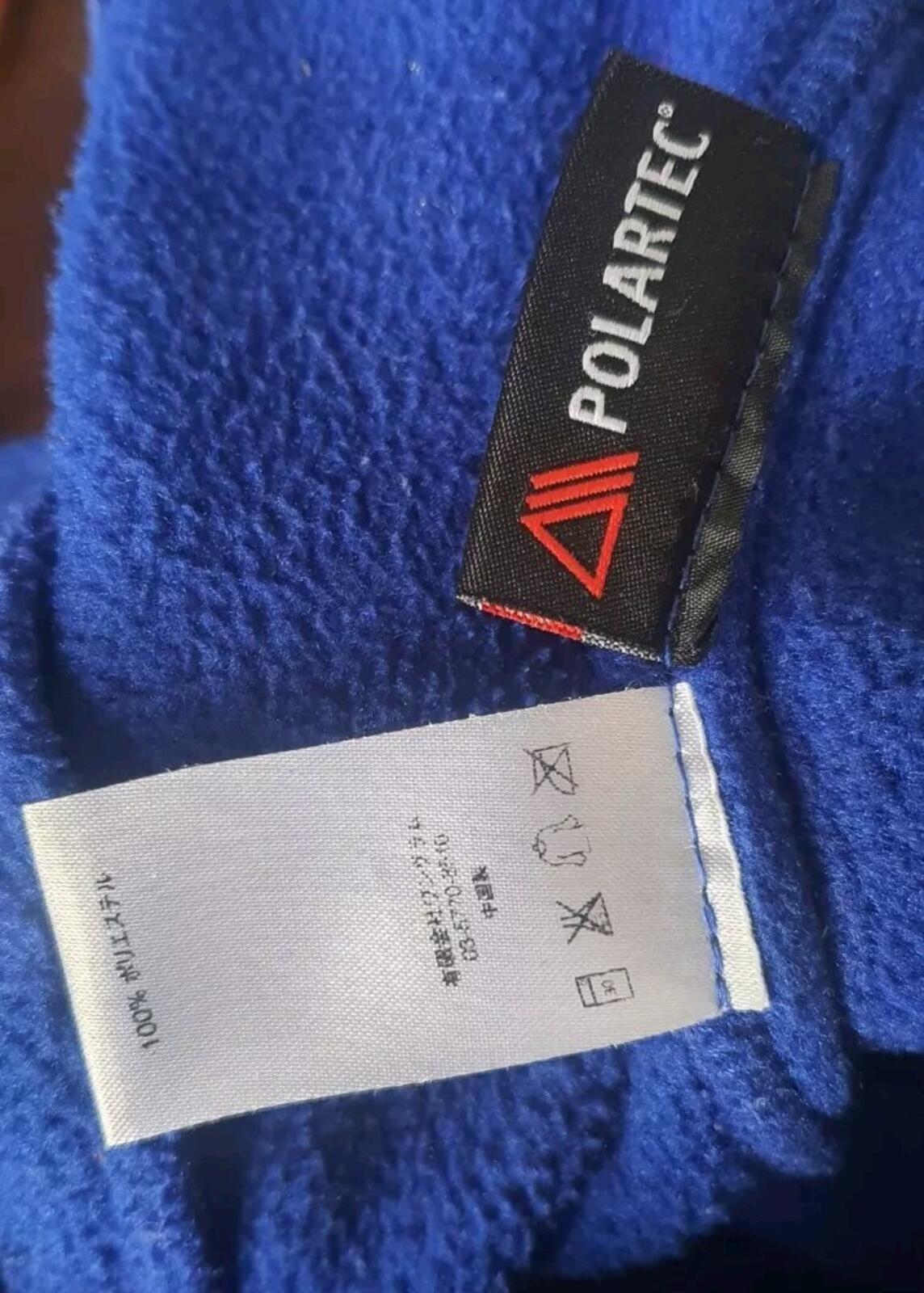 FW14 Supreme Polartec Varsity Jacket Blue Size L