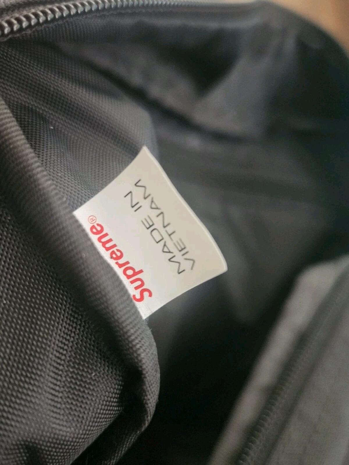 SS20 Supreme waist bag Black Shoulder Belt Cordura