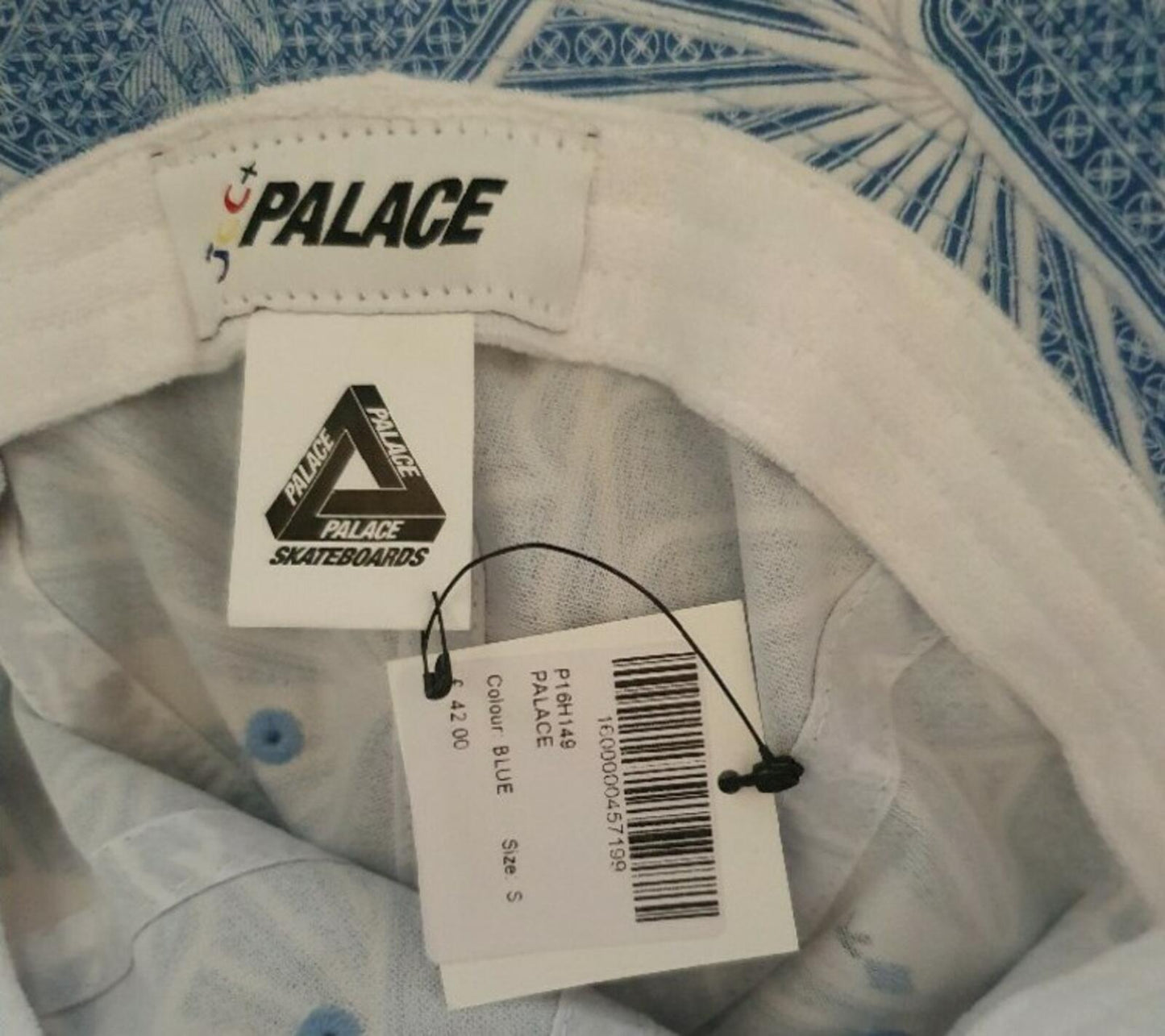 SS19 Palace x JCDC Blue bucket hat crusher Palace Skateboards Cards New With Tag
