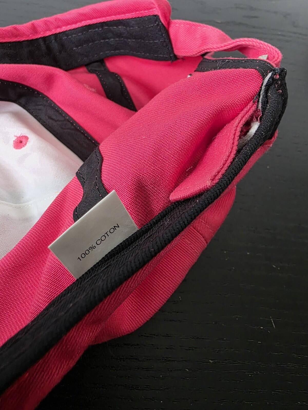 SS20 Supreme Piping 6-panel Cap Pink