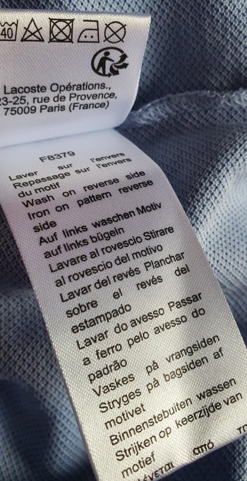 LACOSTE x KEITH HARING polo shirt from 2019 size L large FR 5 light blue Worn 1x