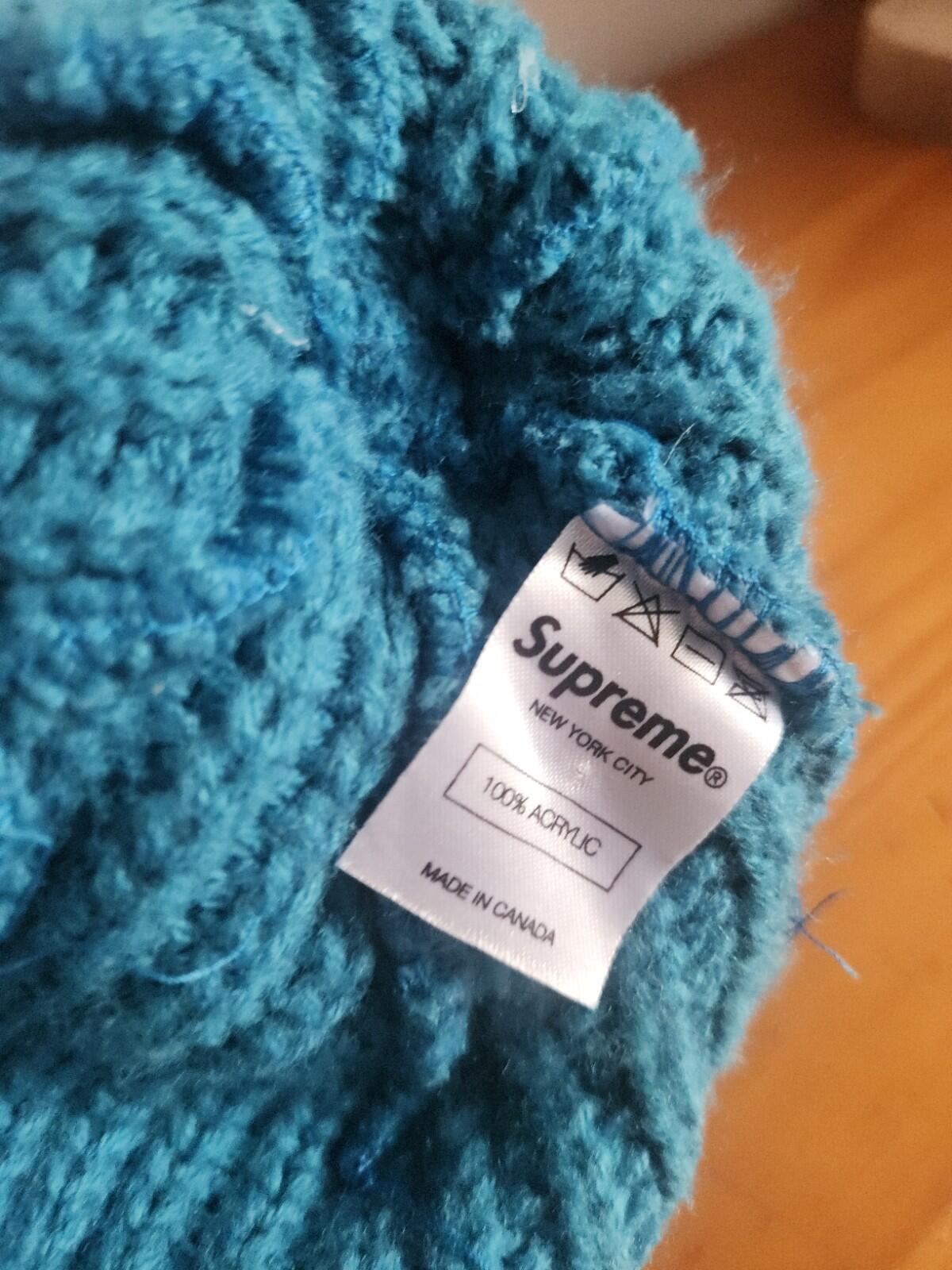 FW11 Supreme Marlin Patch Beanie vintage 2011 hat blue teal turquoise swordfish