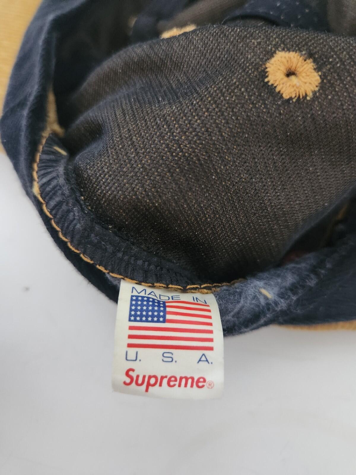 FW13 Supreme Croc Strap Camp Cap Mustard Corduroy