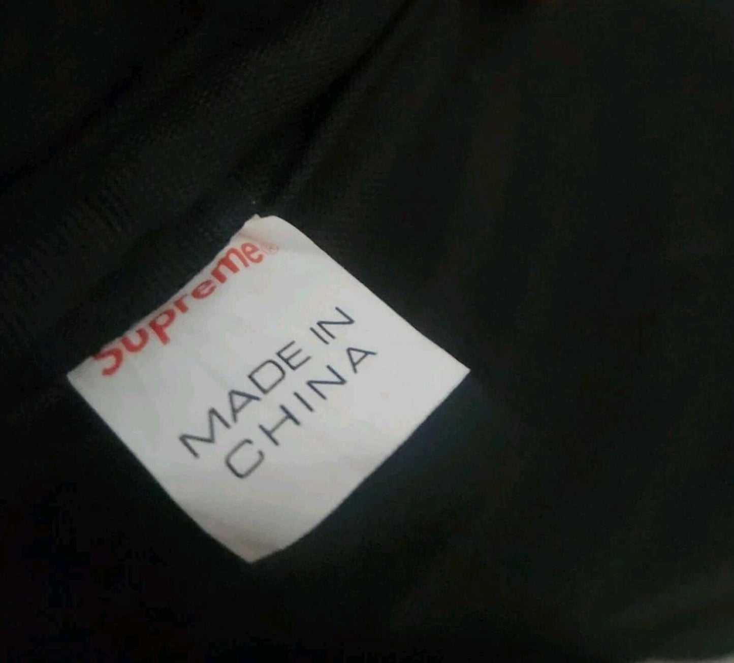 FW17 Supreme black backpack Cordura Fabric box logo Reflective text 20L Bag