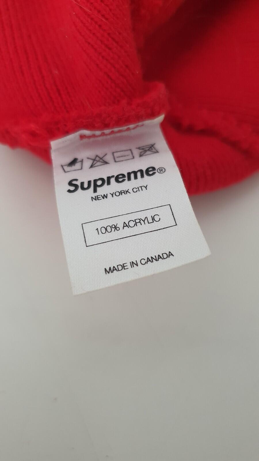 FW12 Supreme x Independent *UCK THE REST red beanie vintage Very Rare Hat 2012