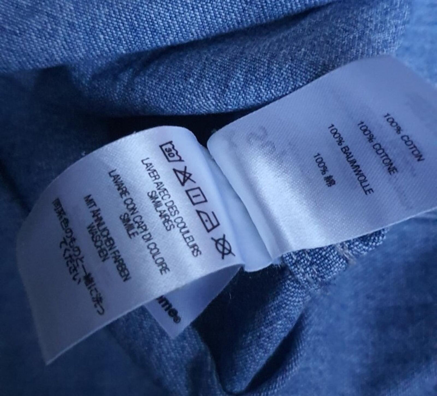 FW21 Supreme Small Box Denimhemd Blau Größe M Medium