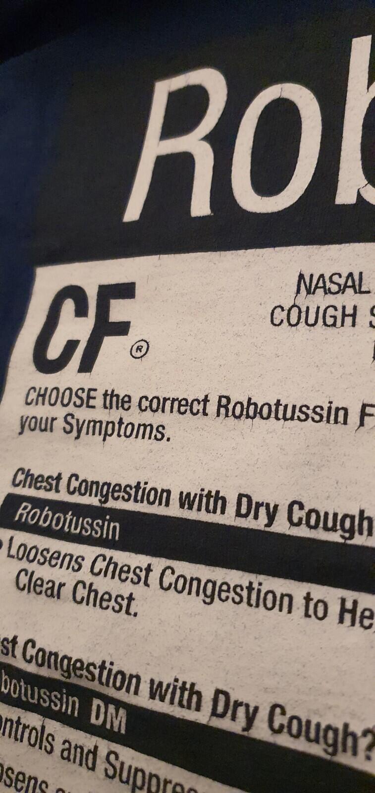 SS13 Supreme Tussin L/S tee Navy Robotussin Buzz Size L
