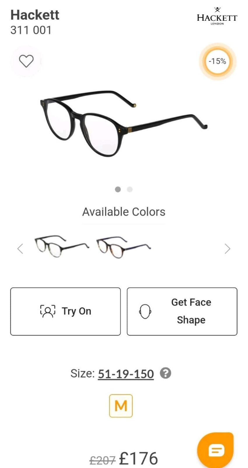 HACKET BESPOKE Glasses HEB311 Acetate Frames RRP £207 Black Accessory 2023