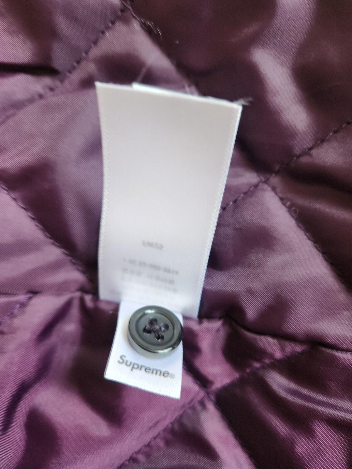 FW25 Supreme x True Religion Quilted Lined Plaid Flannel Shirt Purple Size M