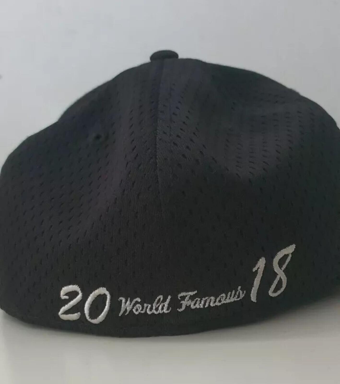 SS18 Supreme Mesh Box Logo New Era Black cap hat size 7 1/8 (56.8cm)
