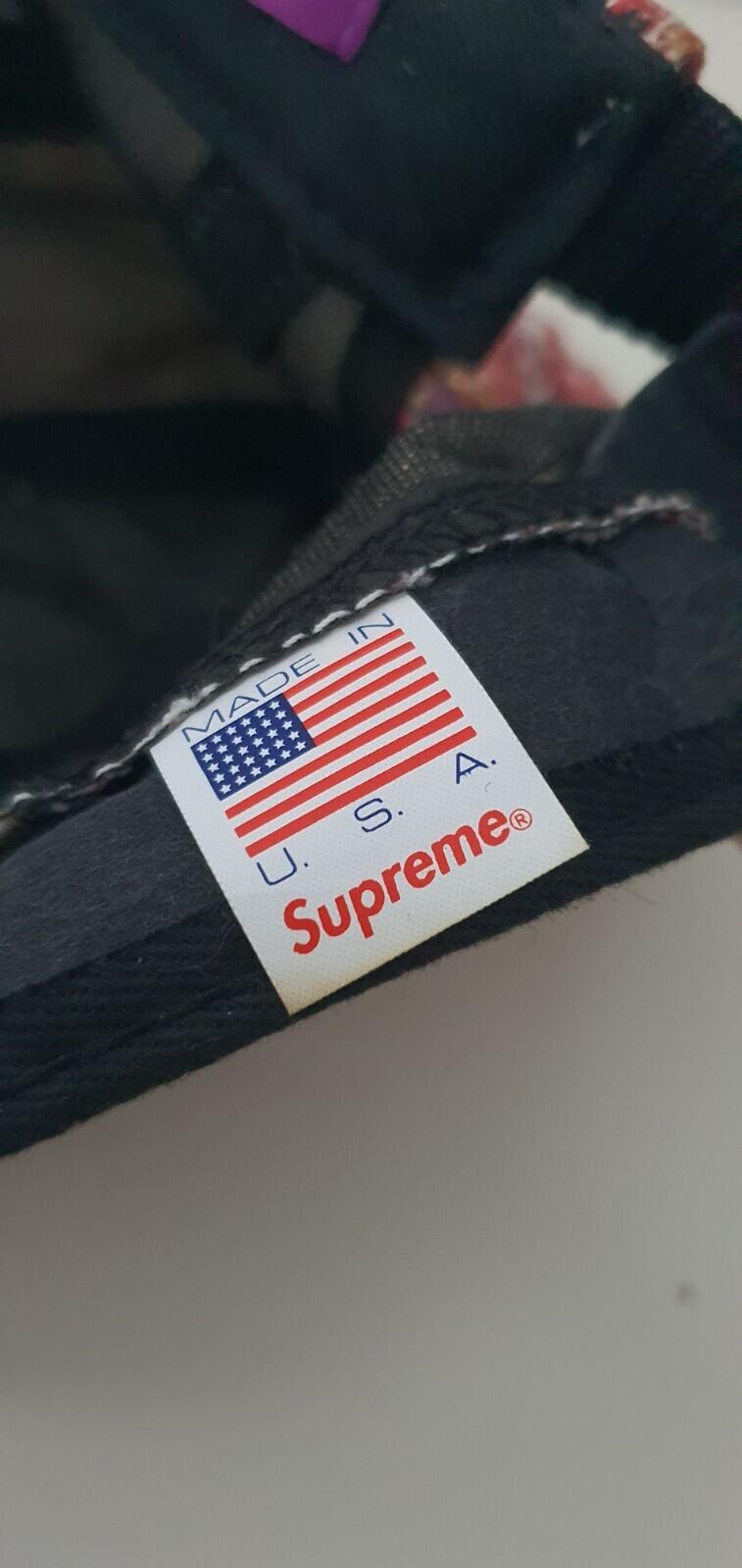 SS13 Supreme x Liberty Art Fabrics Splatter Camp Cap Vintage Hut Box Logo Selten