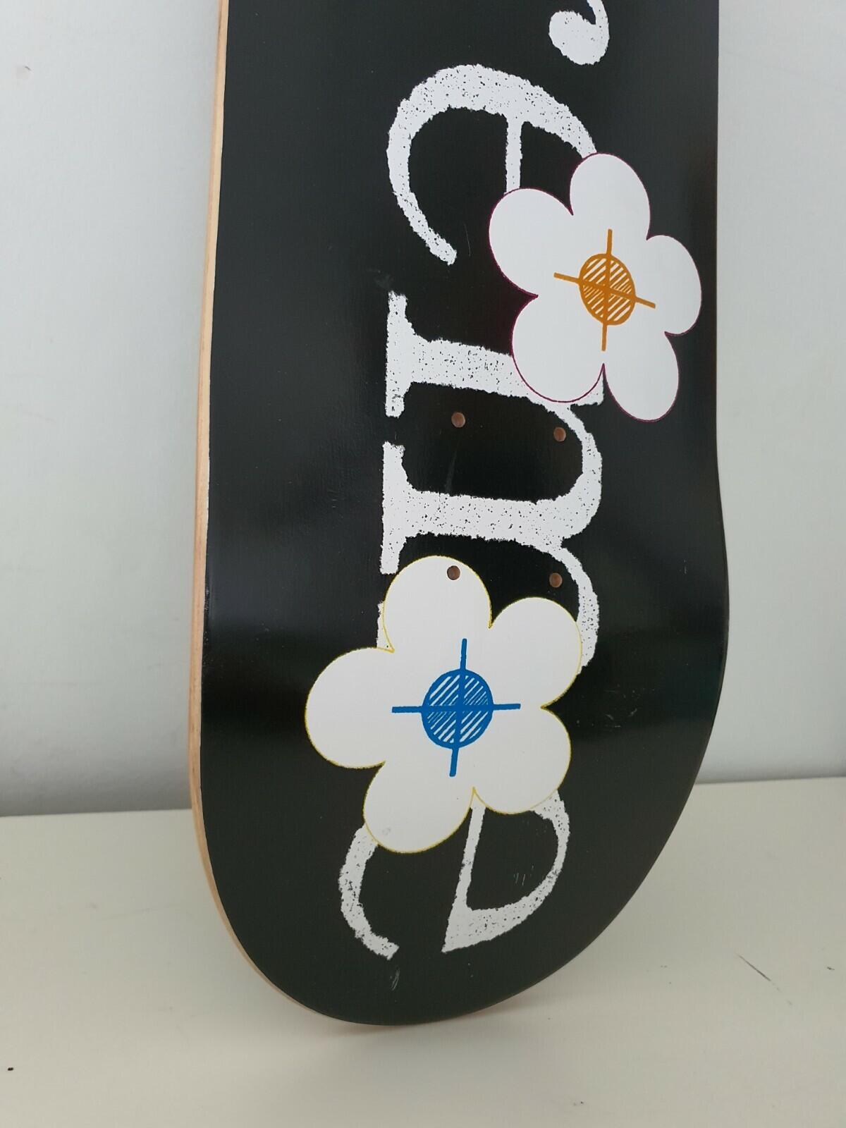 SS17 Supreme Flowers black Skateboard deck size 8.375" Skate Accessory