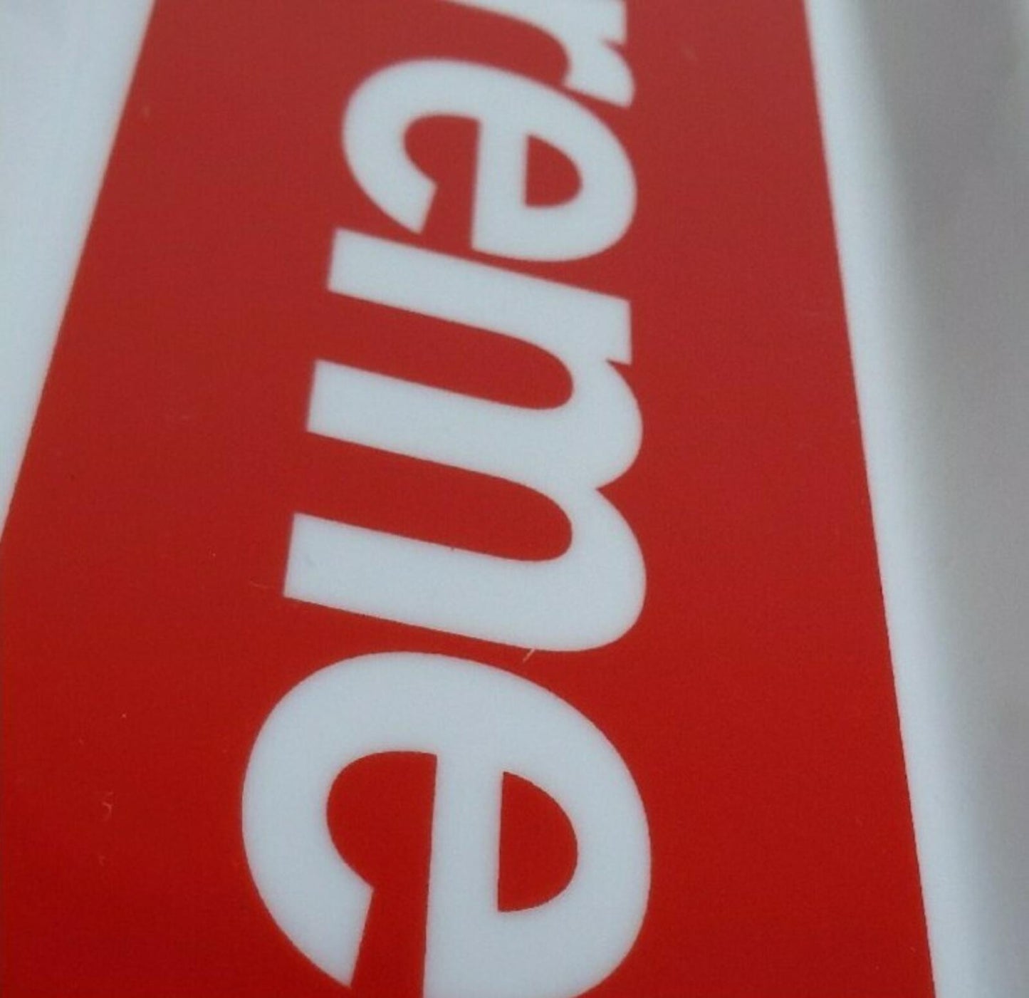 FW14 Supreme red box logo white ceramic tray ashtray Accessory Vintage 2014