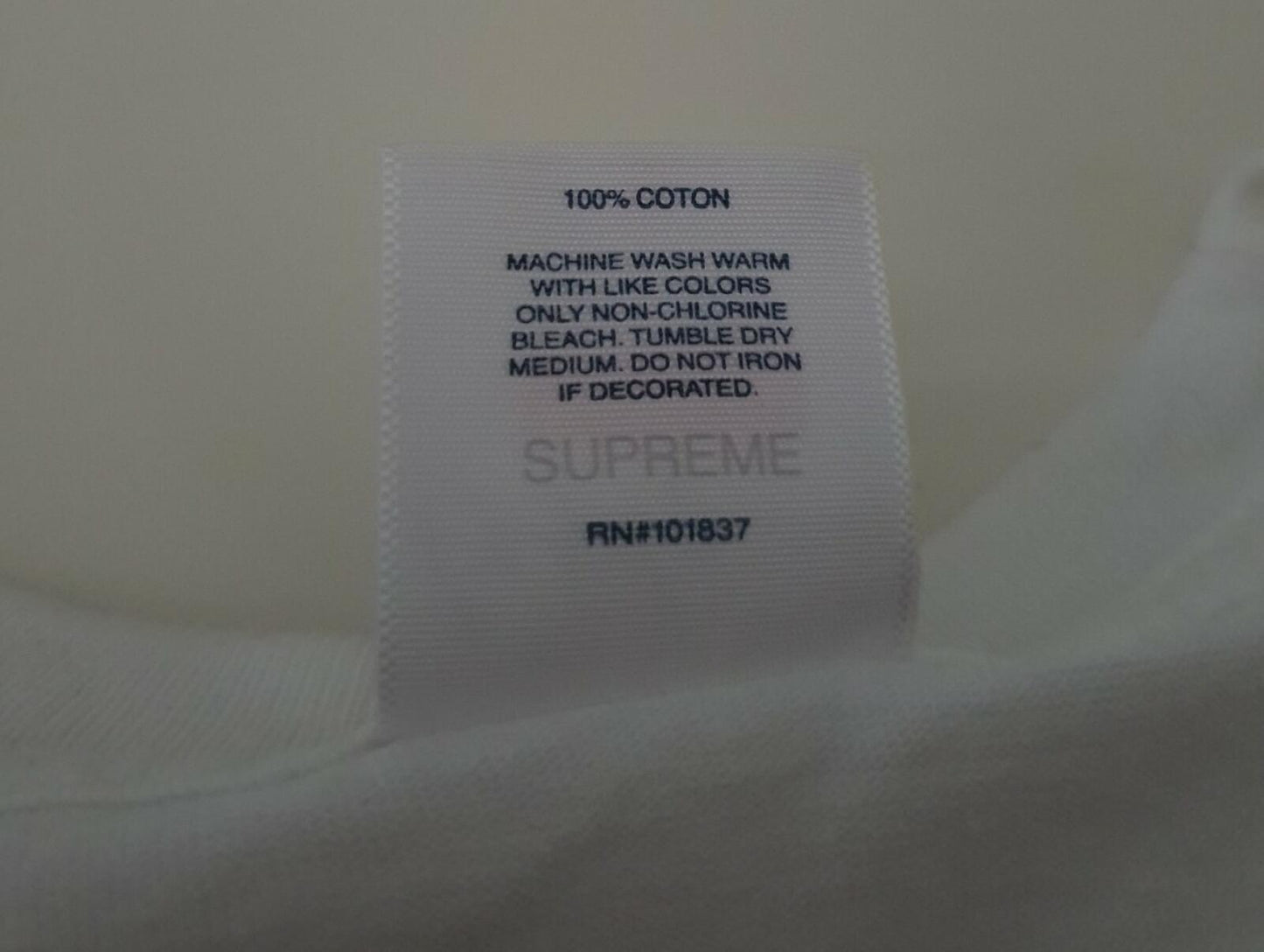 FW20 Supreme Yohji Yamamoto Portrait tee white T-shirt M medium YuukaAsakura