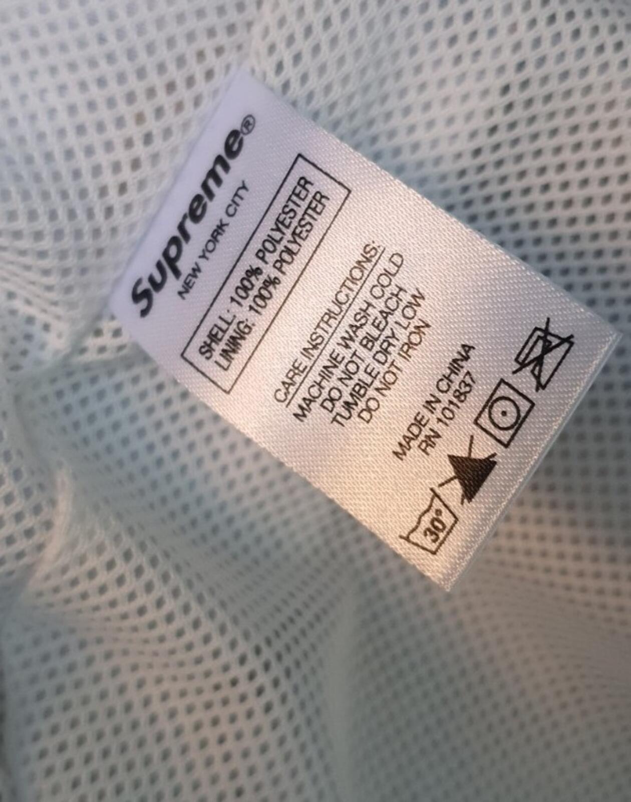 FW20 Supreme Marble track jacket size S small white Water resistant