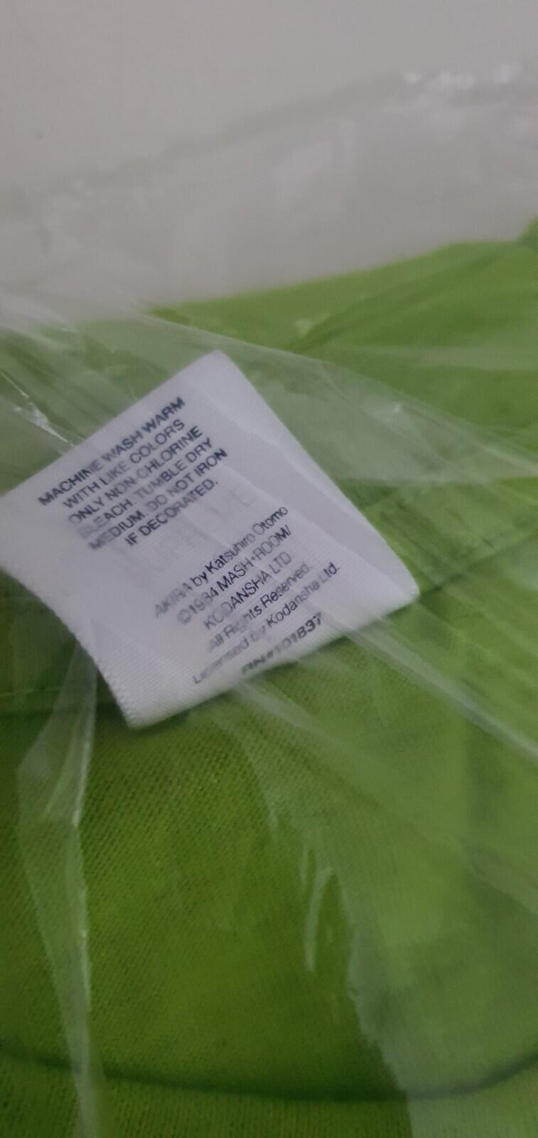 FW17 Supreme x Akira Arm tee size L Large Lime T-shirt Anime Japanese
