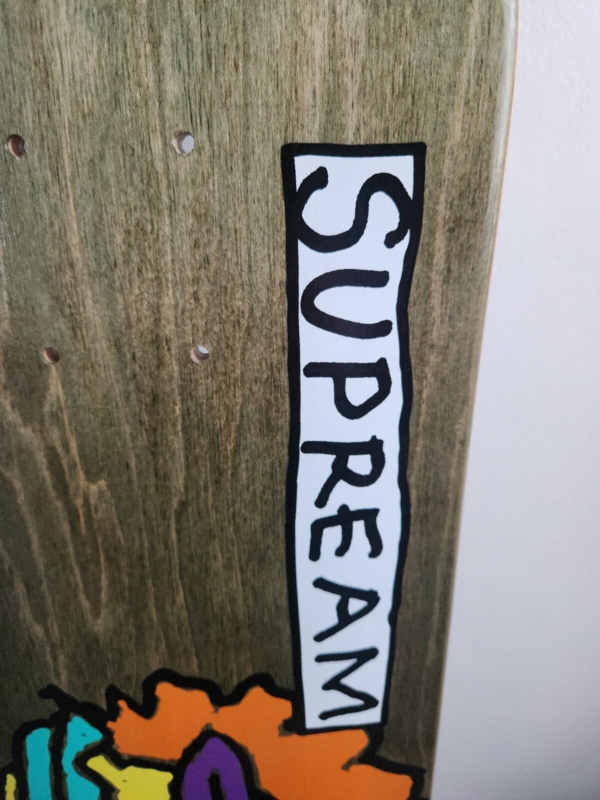 FW17 Supreme Gonz Ramm Skateboard Deck Green Size 8.375" Skate Mark Gonzales