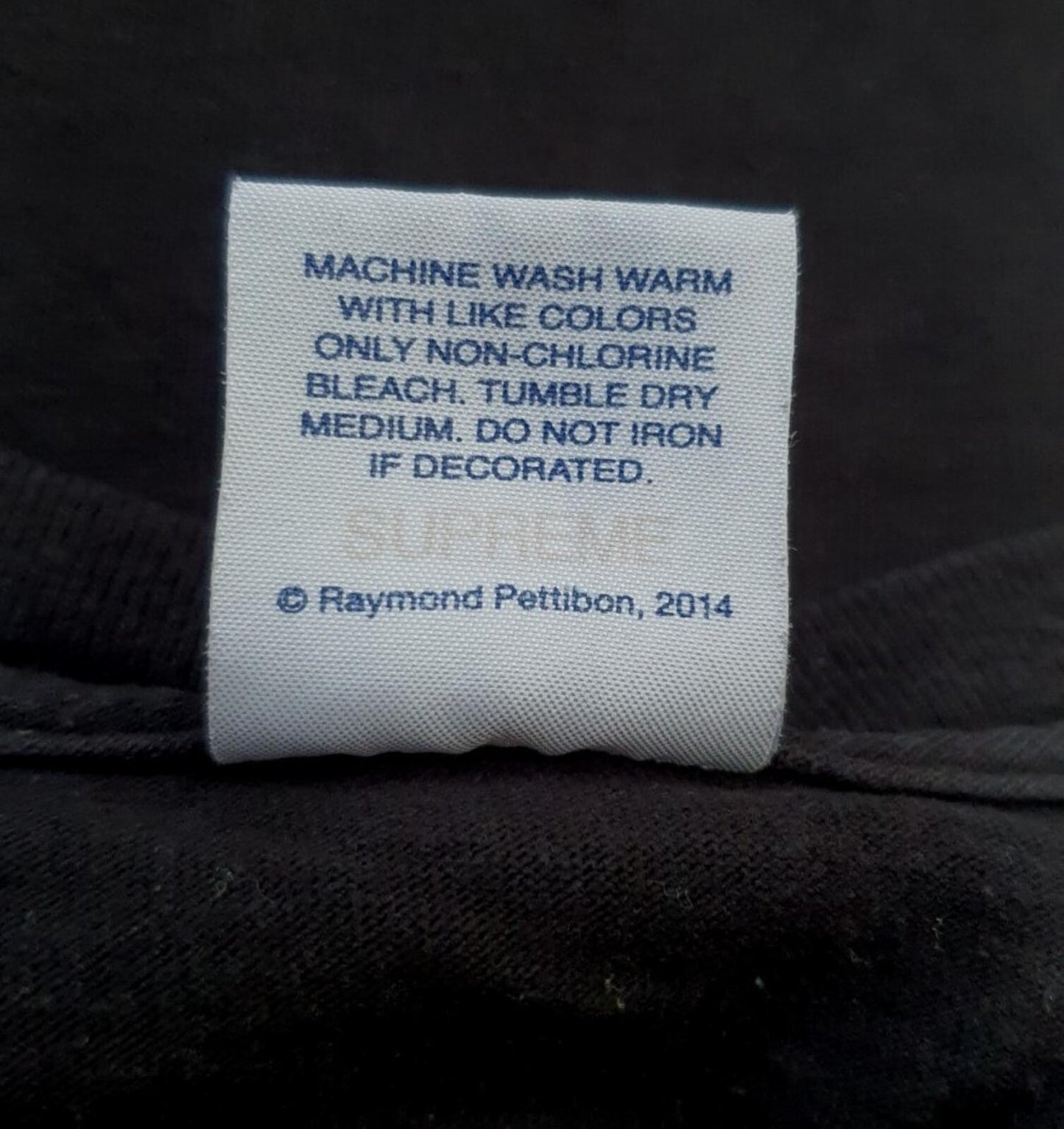 FW14 Supreme x Raymond Pettibon Bang tee black T-shirt